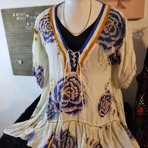 Z&L XL Floral Blouse/kimono